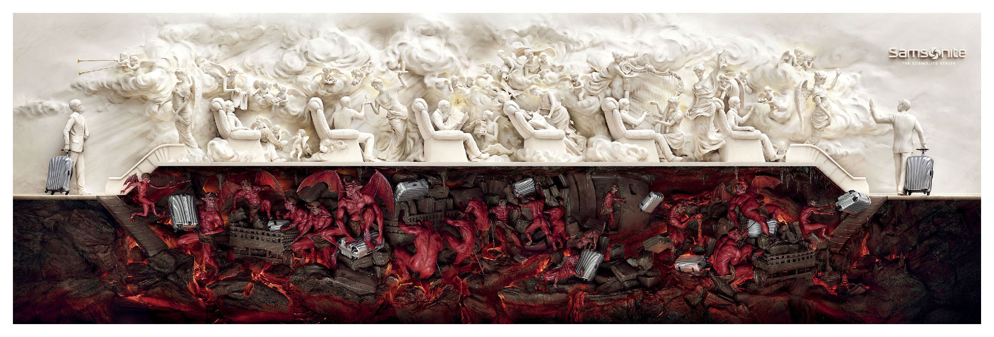 天堂与地域——"新秀丽"旅行箱广告 (获2011年戛纳广告节"金狮奖"全场